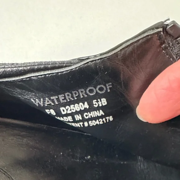 Cole Haan (NikeAir) Sleek Black Women's Waterproof Shoes - Picture 7 of 10